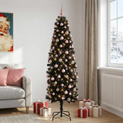 Umjetno usko božićno drvce s kuglicom 180 cm 300 LED lampica