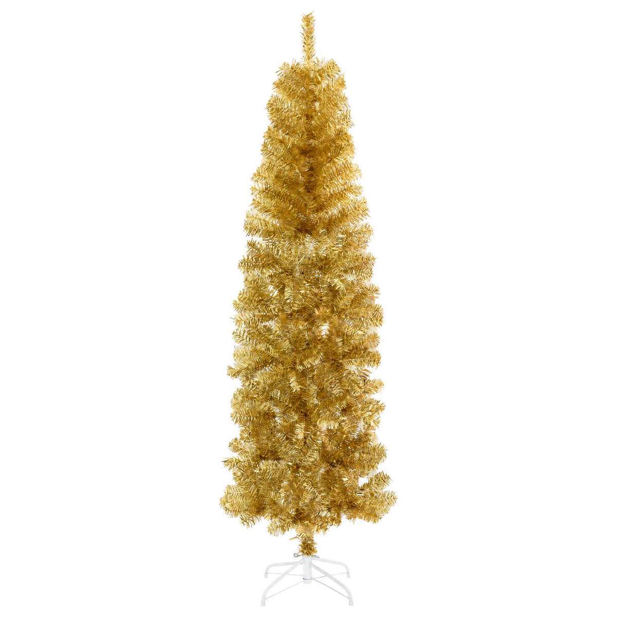 Umjetno usko božićno drvce s kuglicama 180 cm 300 LED lampica