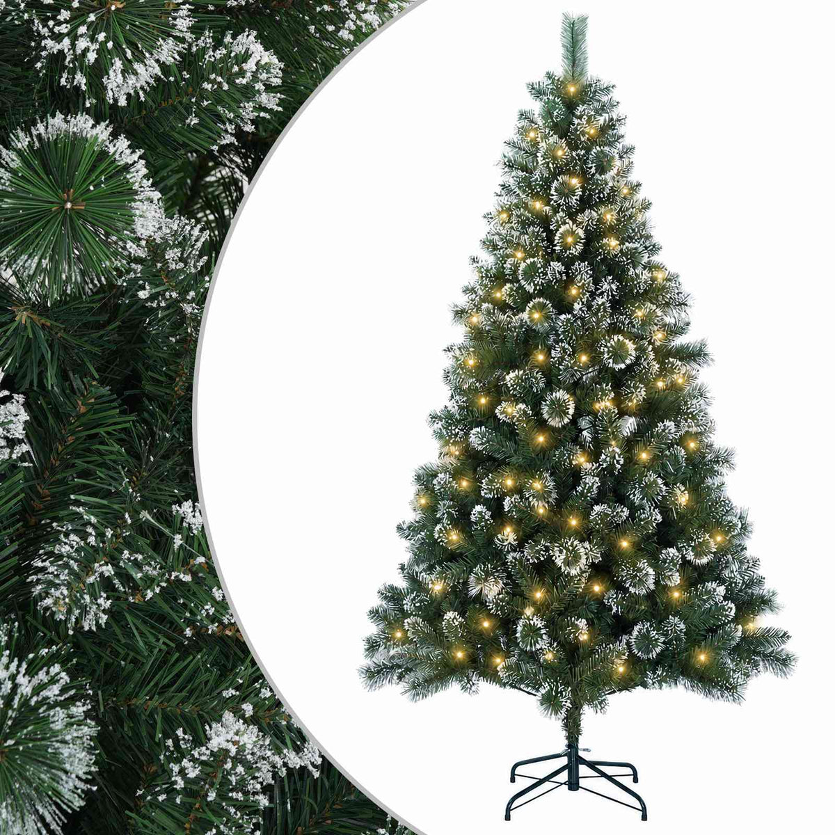 Umjetno božićno drvce 150 cm 150 LED lampica Topla bijela