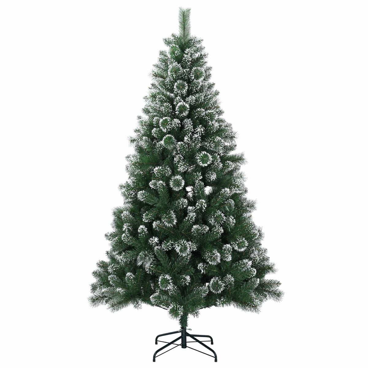 Umjetno božićno drvce s kuglicama 150 cm 150 LED lampica