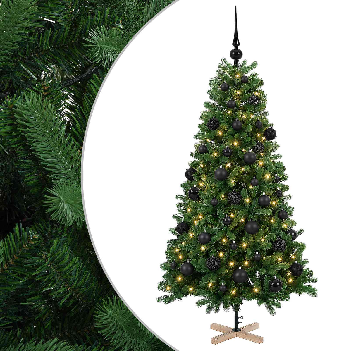 Umjetno božićno drvce s kuglicom 150 cm 150 LED lampica
