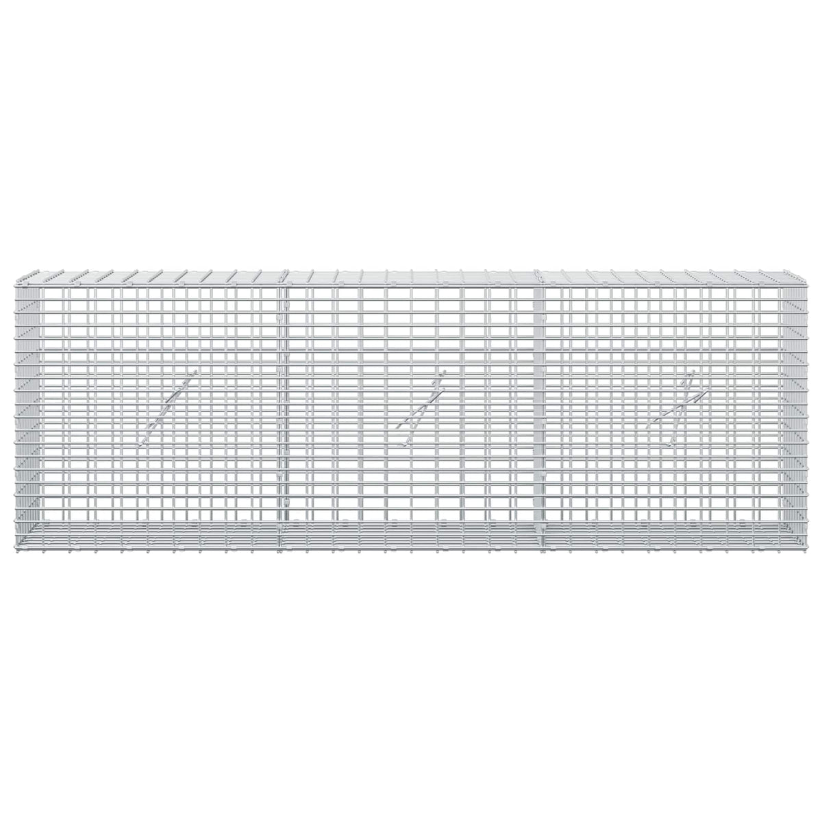 Gabion s žicom debljine 3,5 mm i mrežom 5x2,5 cm 150x20x50 cm