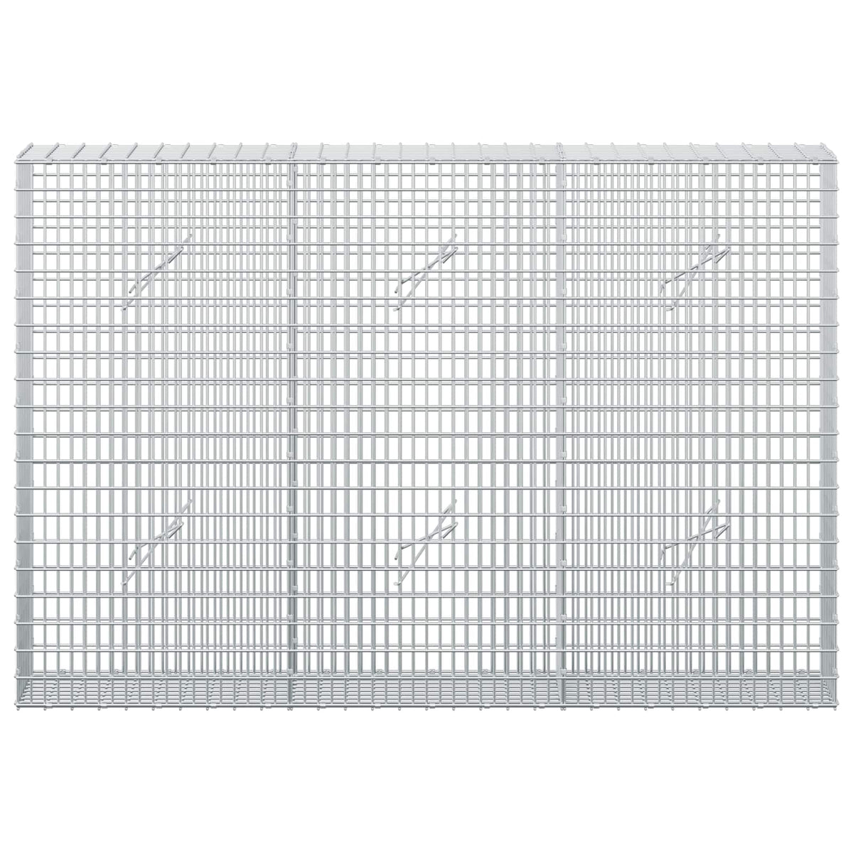 Gabion s žicom debljine 3,5 mm i mrežom 5x2,5 cm 150x20x100 cm
