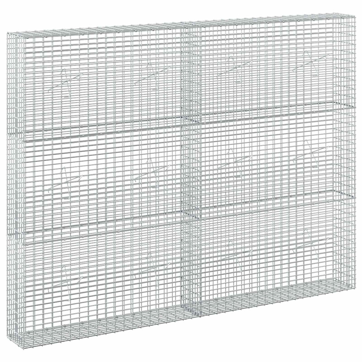 Gabion s žicom debljine 3,5 mm i mrežom 5x2,5 cm 200x20x150 cm