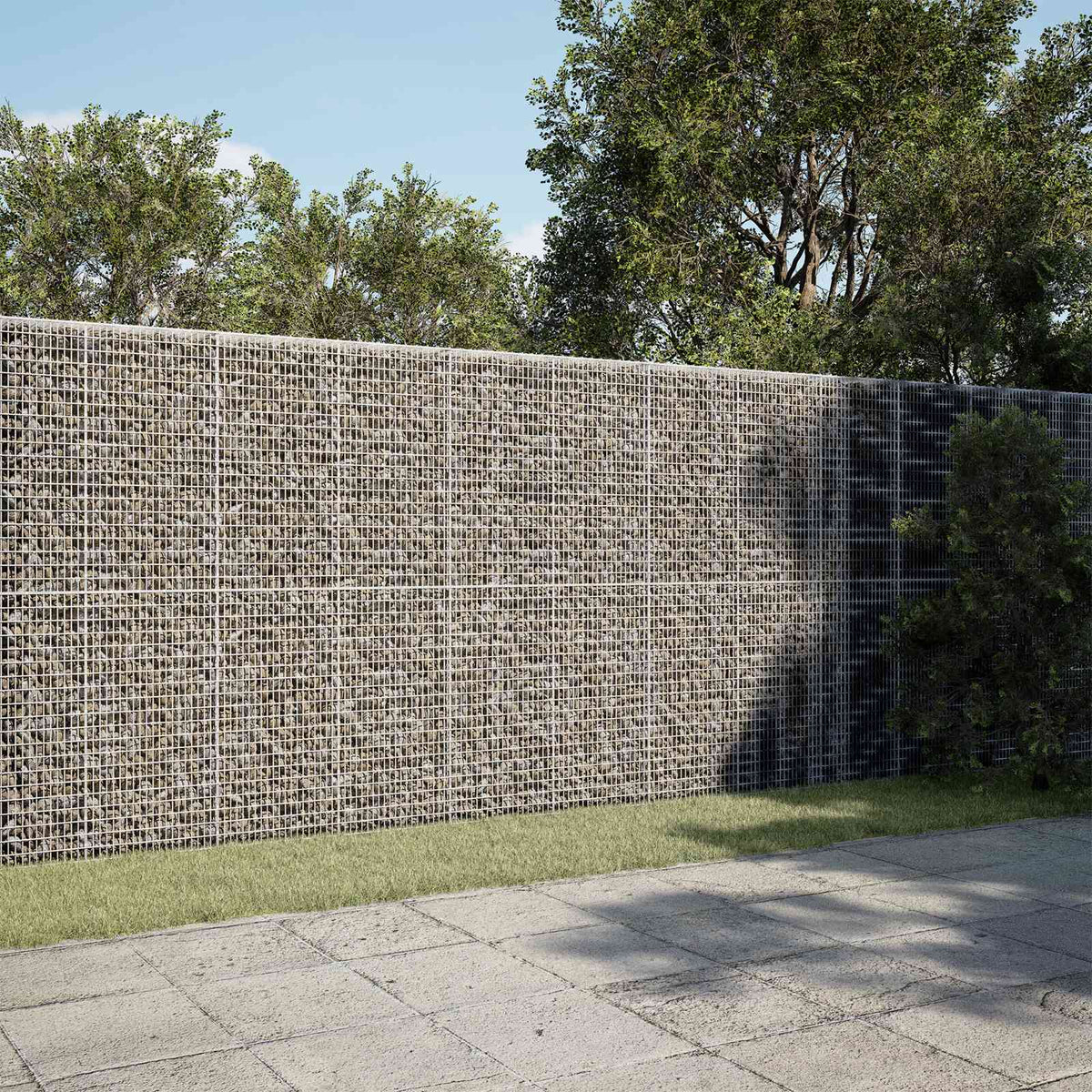 Gabion s žicom debljine 3,5 mm i mrežom 5x2,5 cm 350x30x200 cm