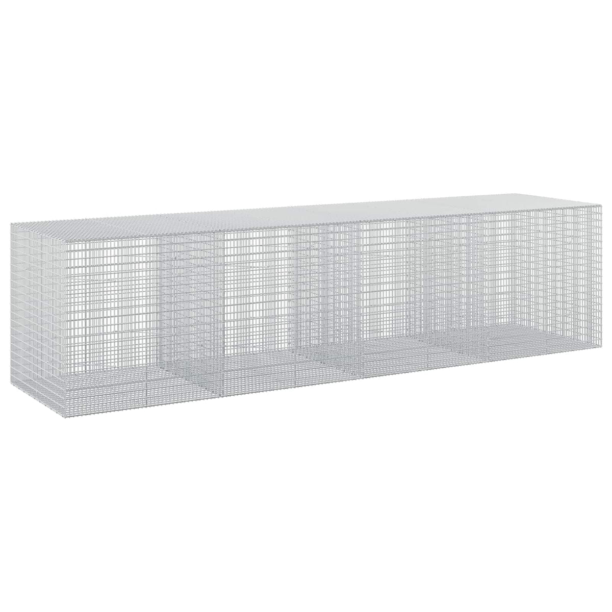 Gabion s žicom debljine 3,5 mm i mrežom 5x2,5 cm 400x100x100 cm