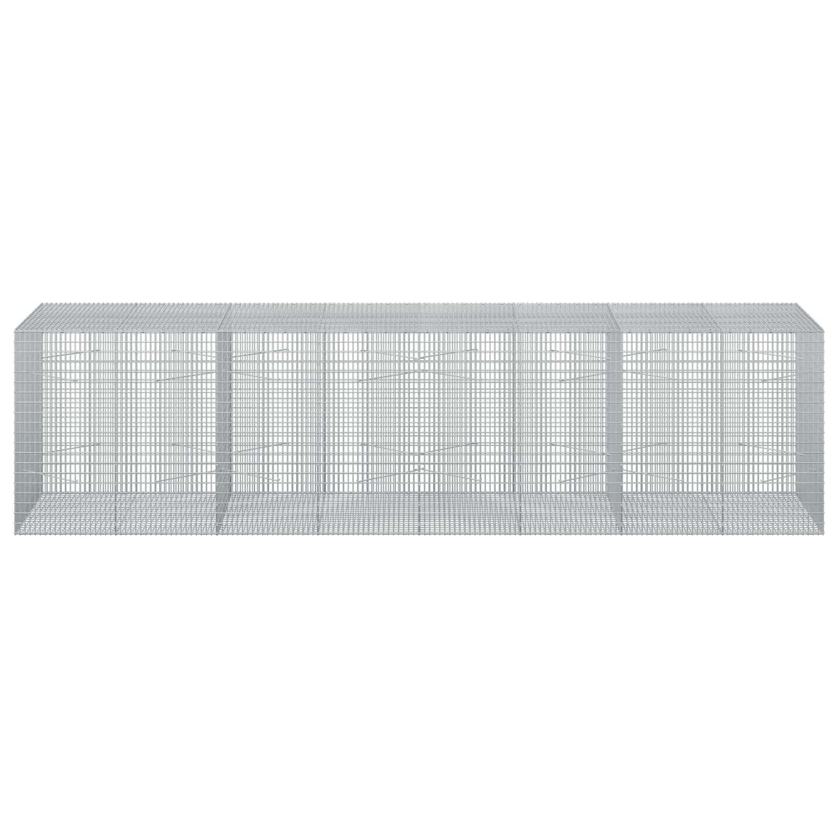 Gabion s žicom debljine 3,5 mm i mrežom 5x2,5 cm 400x100x100 cm