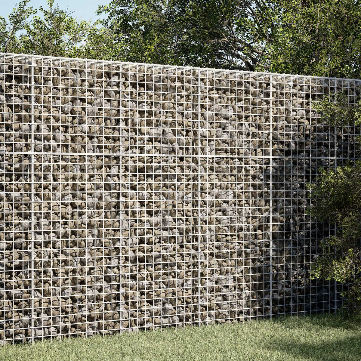 Gabion s žicom debljine 3,5 mm i mrežom 5x5 cm 100x20x150 cm