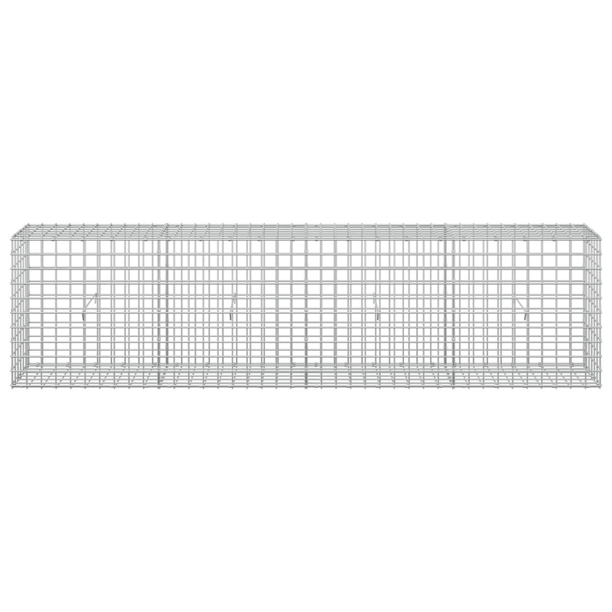 Gabion s žicom debljine 3,5 mm i mrežom 5x5 cm 200x30x50 cm