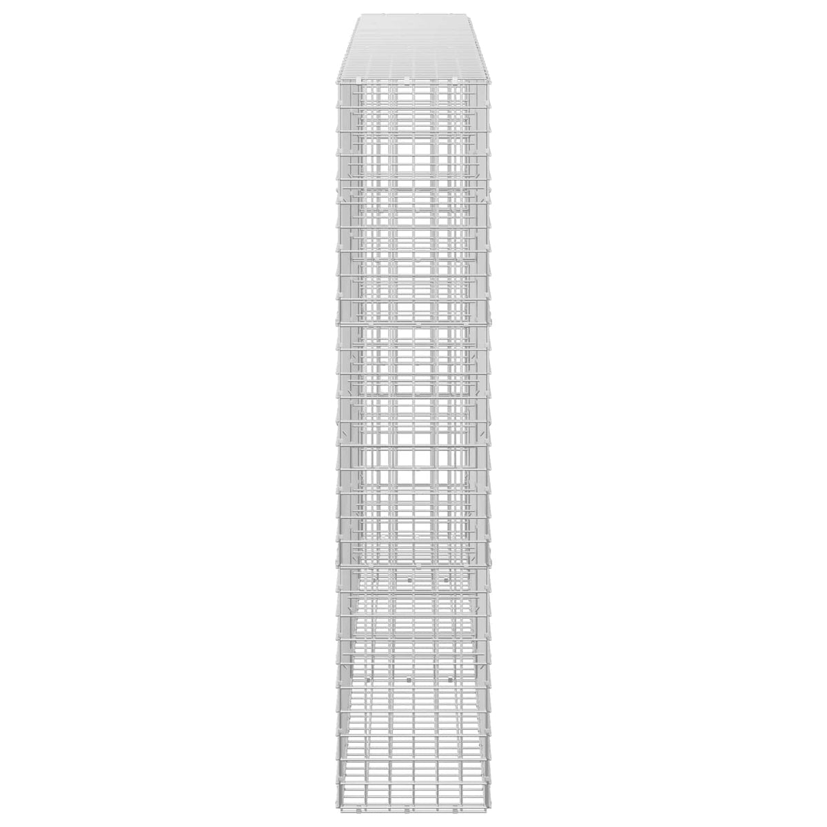 Gabion s žicom debljine 3,5 mm i mrežom 5x5 cm 250x30x150 cm
