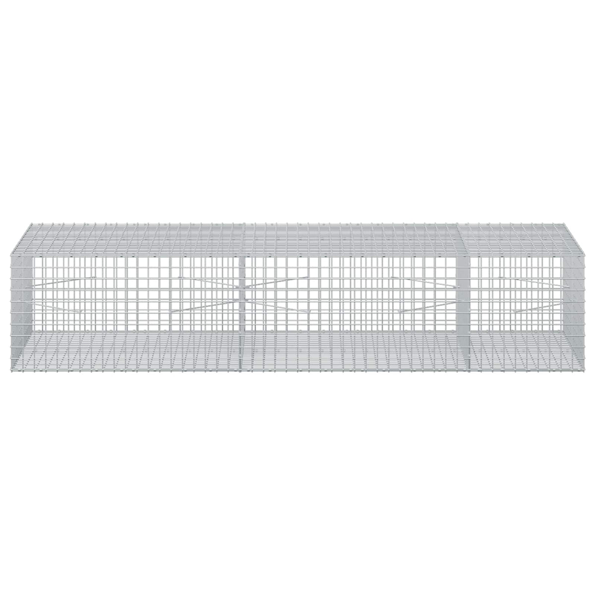 Gabion s žicom debljine 3,5 mm i mrežom 5x5 cm 250x100x50 cm