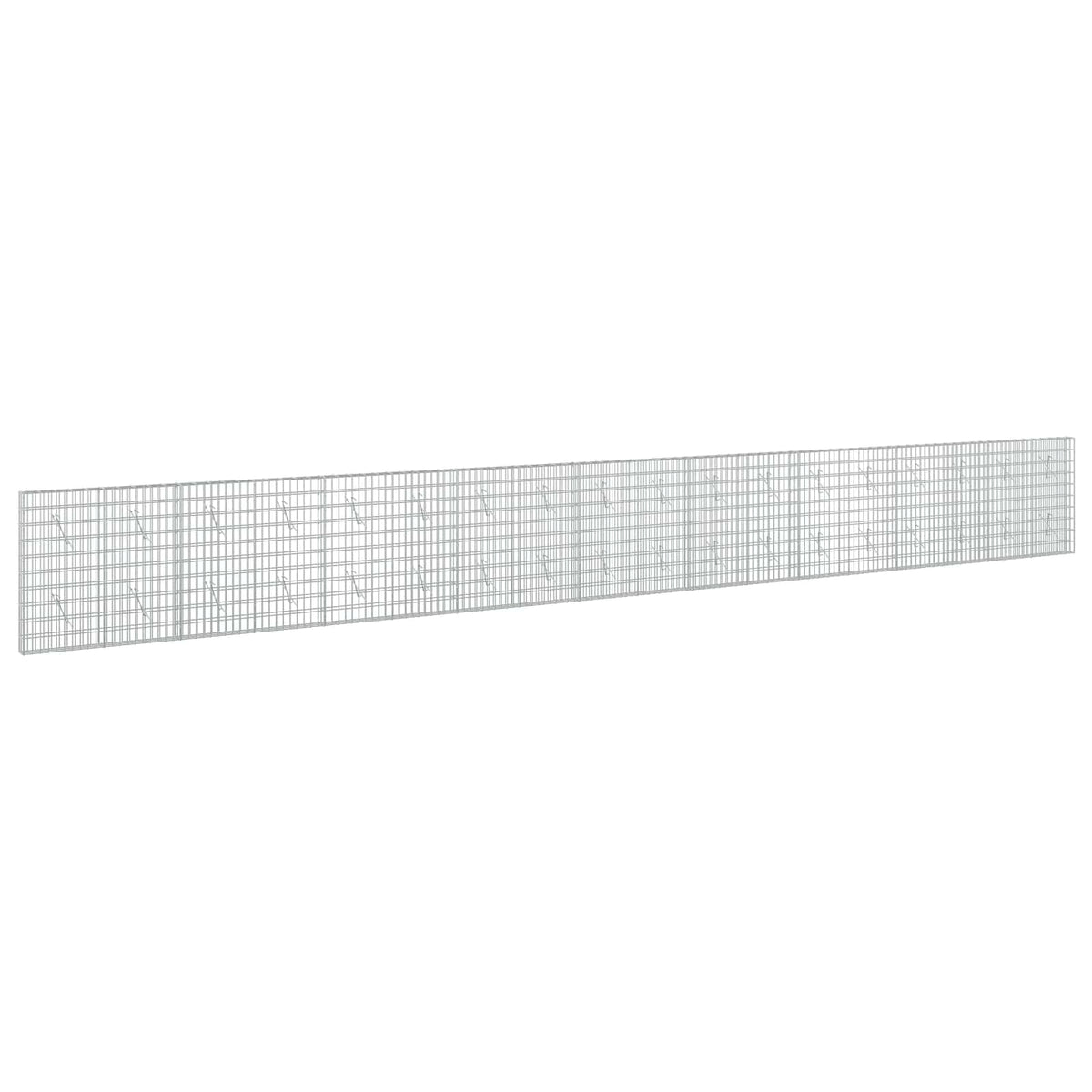 Gabion s žicom debljine 3,5 mm i mrežom 5x10 cm 900x10x100 cm