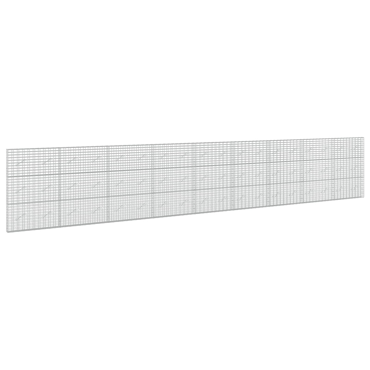 Gabion s žicom debljine 3,5 mm i mrežom 5x10 cm 900x10x150 cm