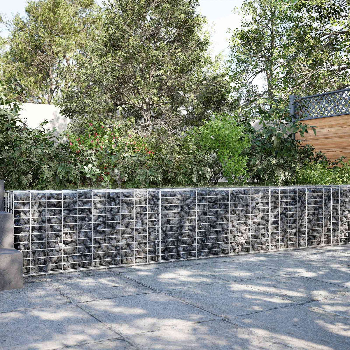 Gabion s žicom debljine 3,5 mm i mrežom 5x10 cm 250x20x50 cm