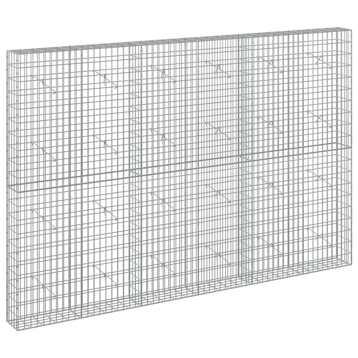 Gabion s žicom debljine 3,5 mm i mrežom 5x10 cm 300x20x200 cm