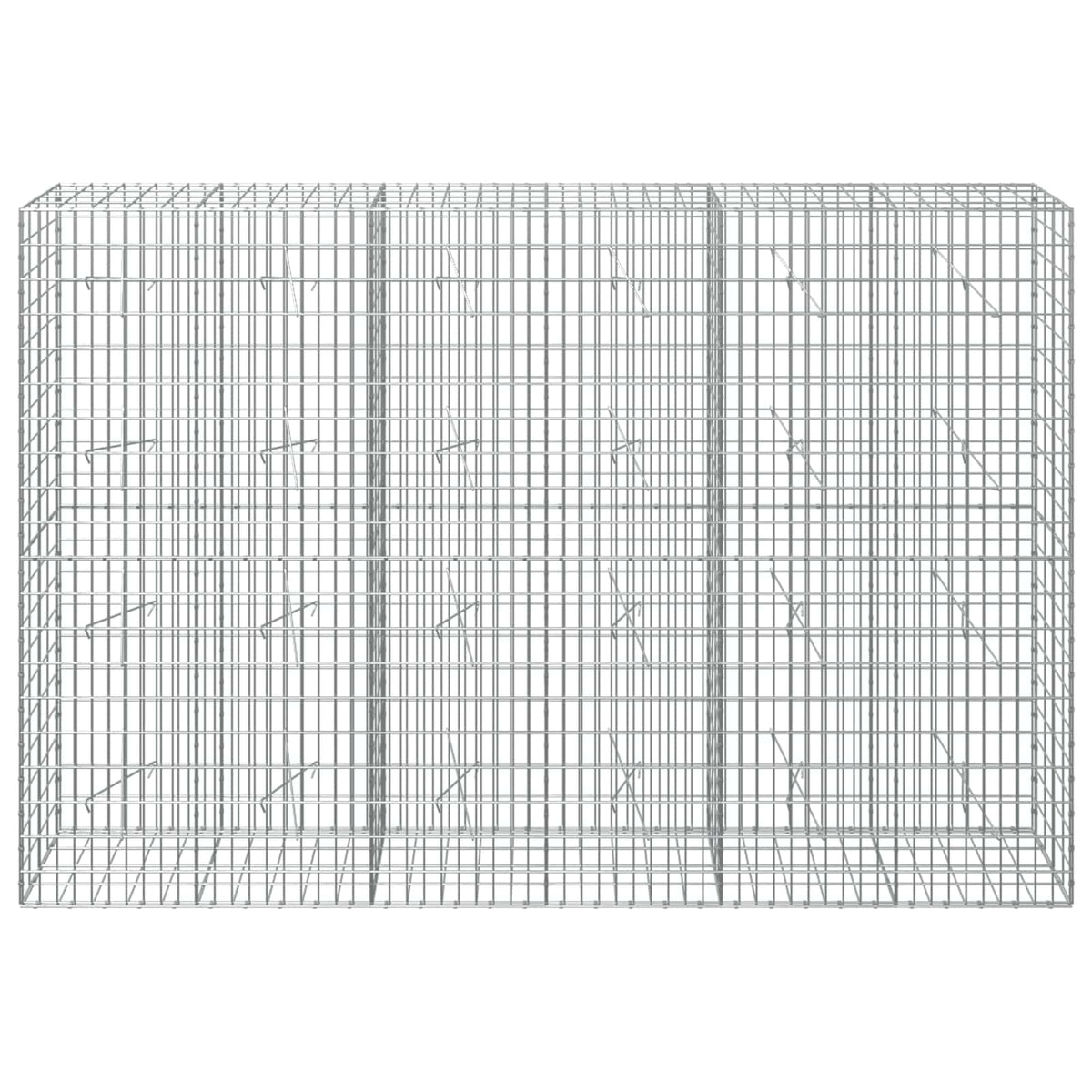 Gabion s žicom debljine 3,5 mm i mrežom 5x10 cm 300x20x200 cm