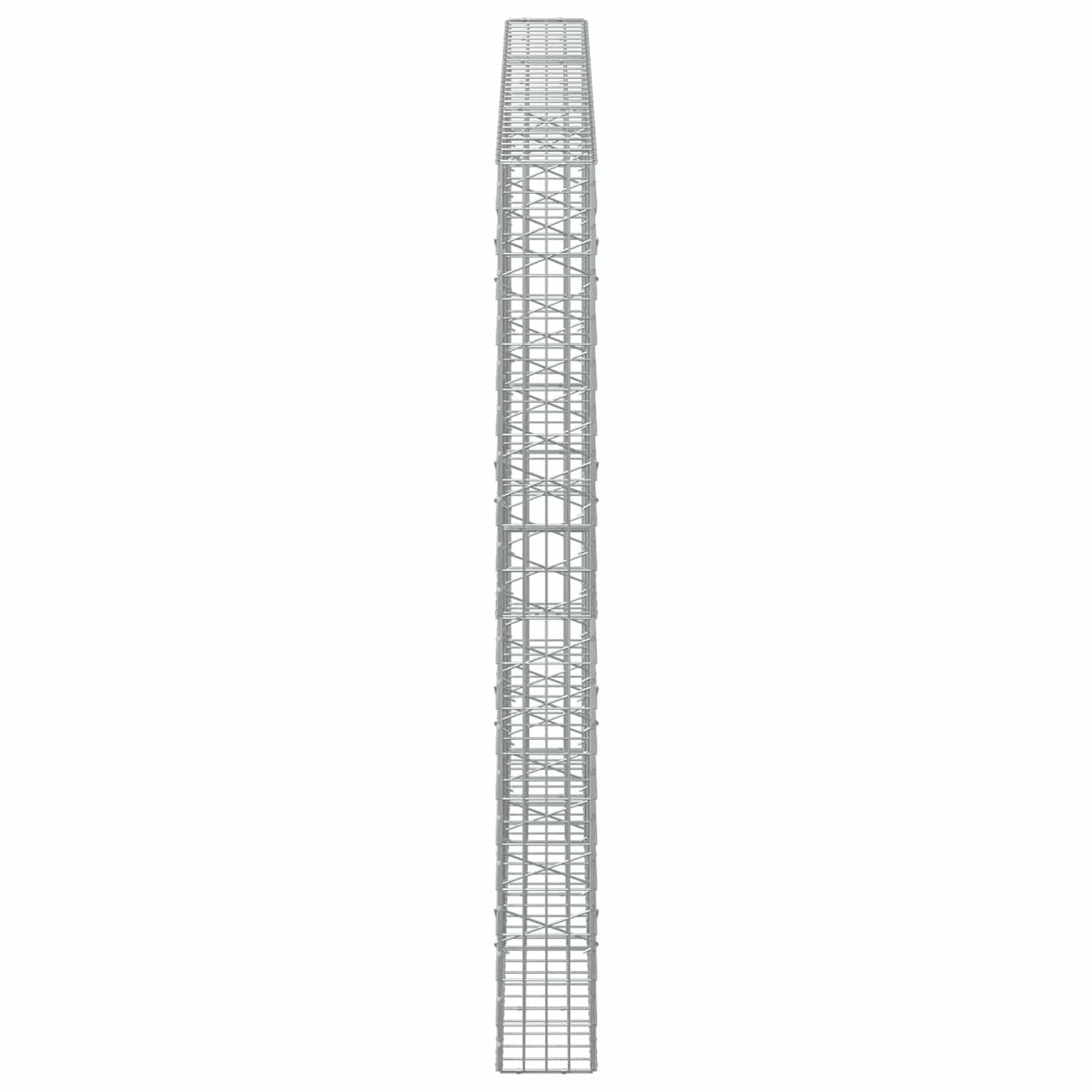 Gabion s žicom debljine 3,5 mm i mrežom 5x10 cm 300x20x200 cm