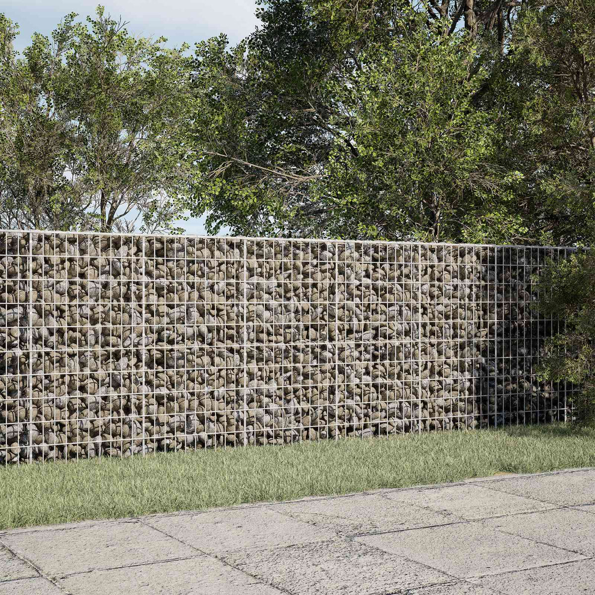 Gabion s žicom debljine 3,5 mm i mrežom 5x10 cm 300x30x100 cm