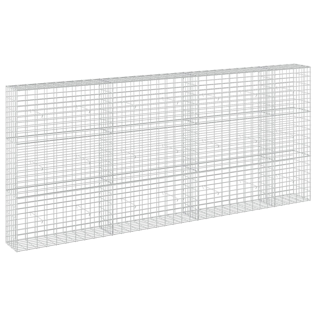 Gabion s žicom debljine 3,5 mm i mrežom 5x10 cm 350x30x150 cm