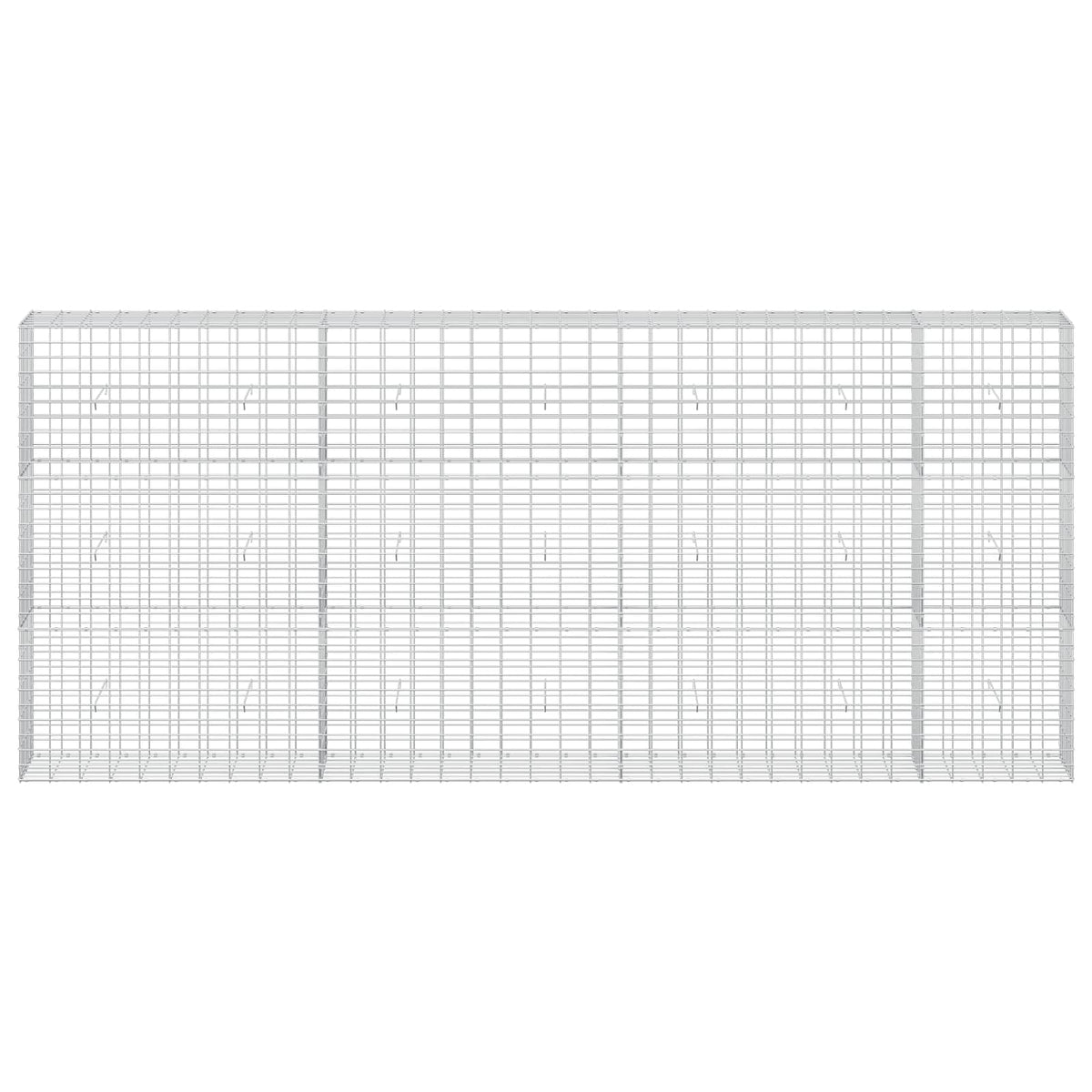 Gabion s žicom debljine 3,5 mm i mrežom 5x10 cm 350x30x150 cm