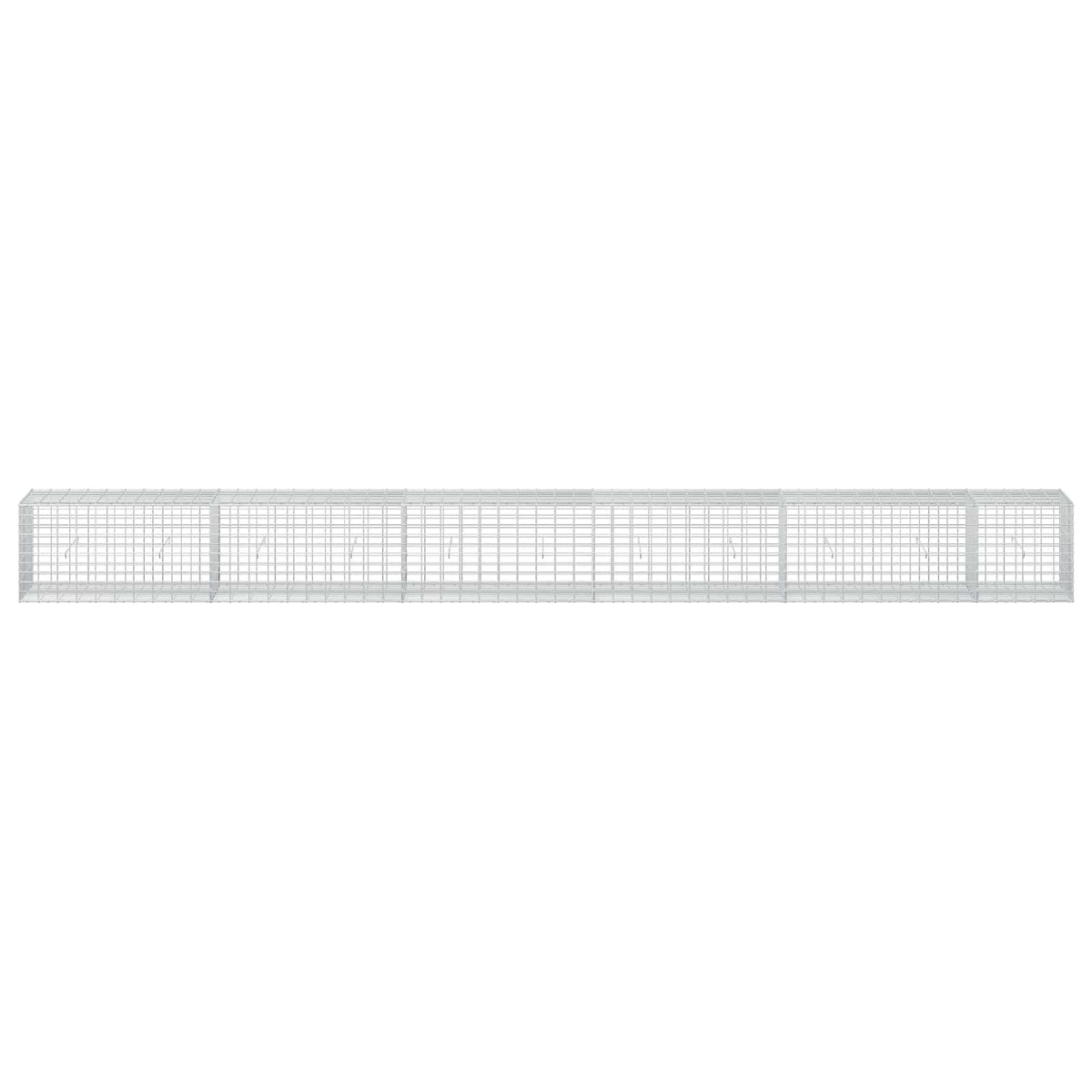 Gabion s žicom debljine 3,5 mm i mrežom 5x10 cm 550x50x50 cm