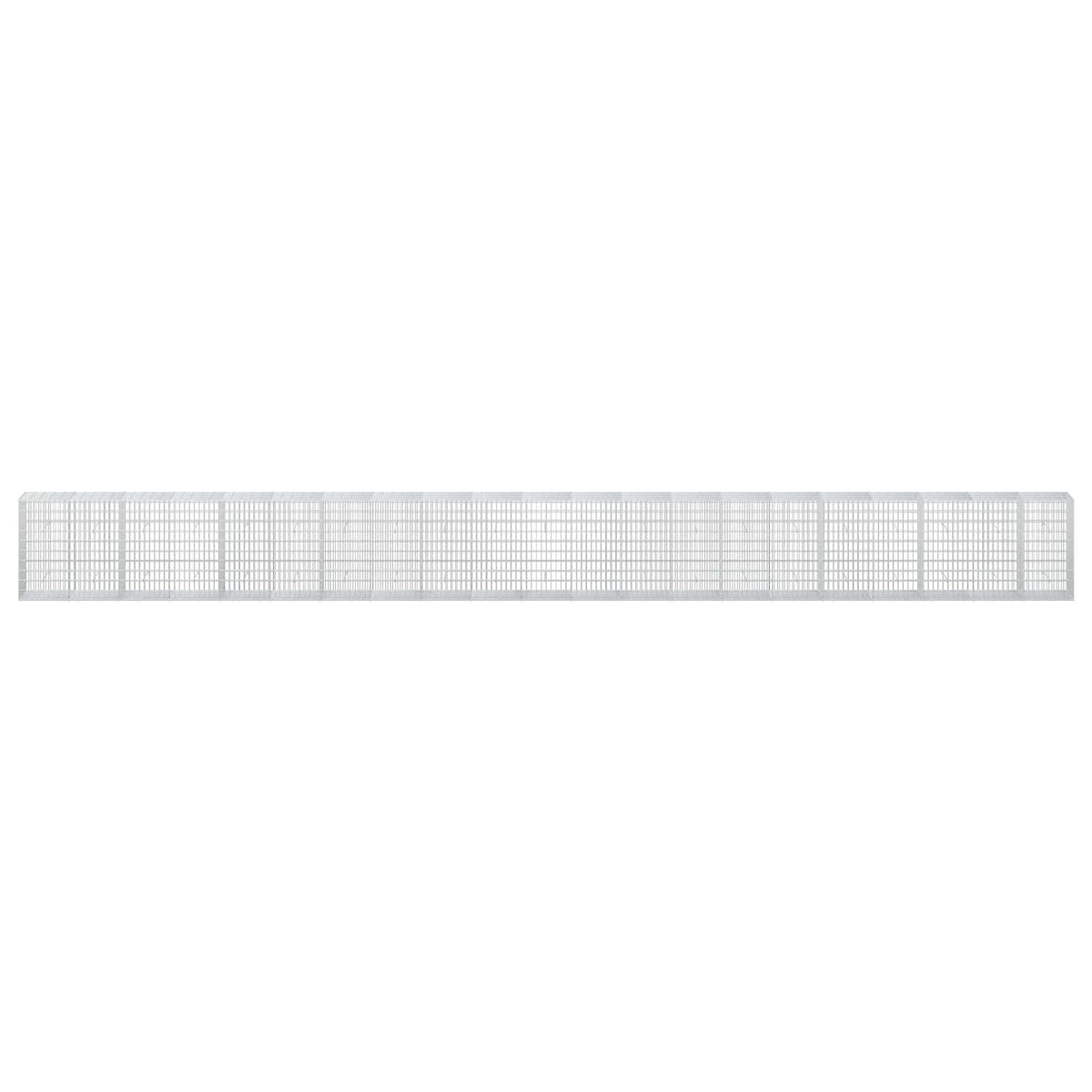 Gabion s žicom debljine 3,5 mm i mrežom 5x10 cm 1050x50x100 cm