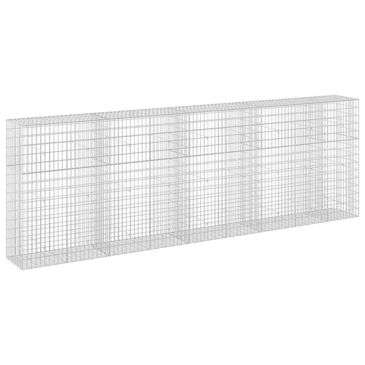 Gabion s žicom debljine 3,5 mm i mrežom 5x10 cm 450x50x150 cm