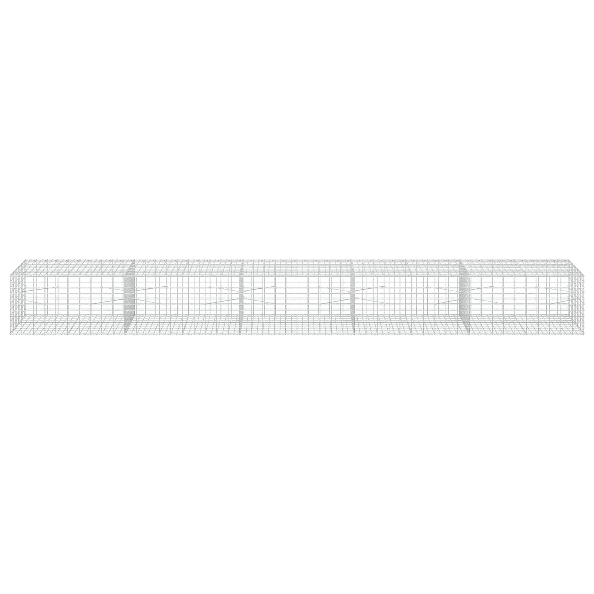 Gabion s žicom debljine 3,5 mm i mrežom 5x10 cm 500x100x50 cm
