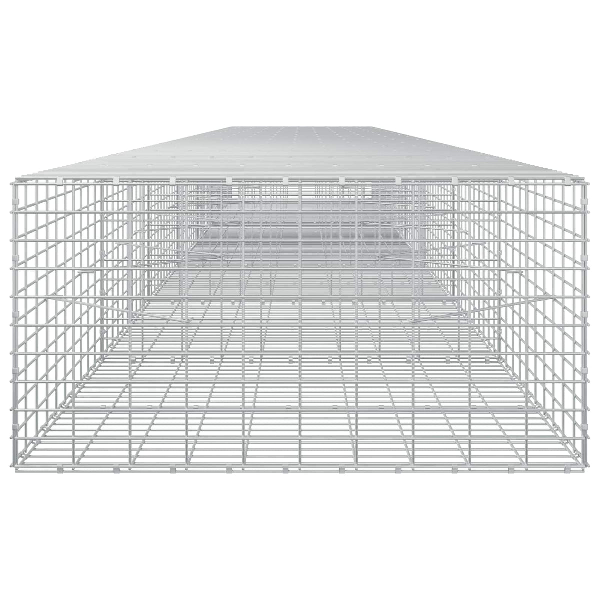 Gabion s žicom debljine 3,5 mm i mrežom 5x10 cm 700x100x50 cm