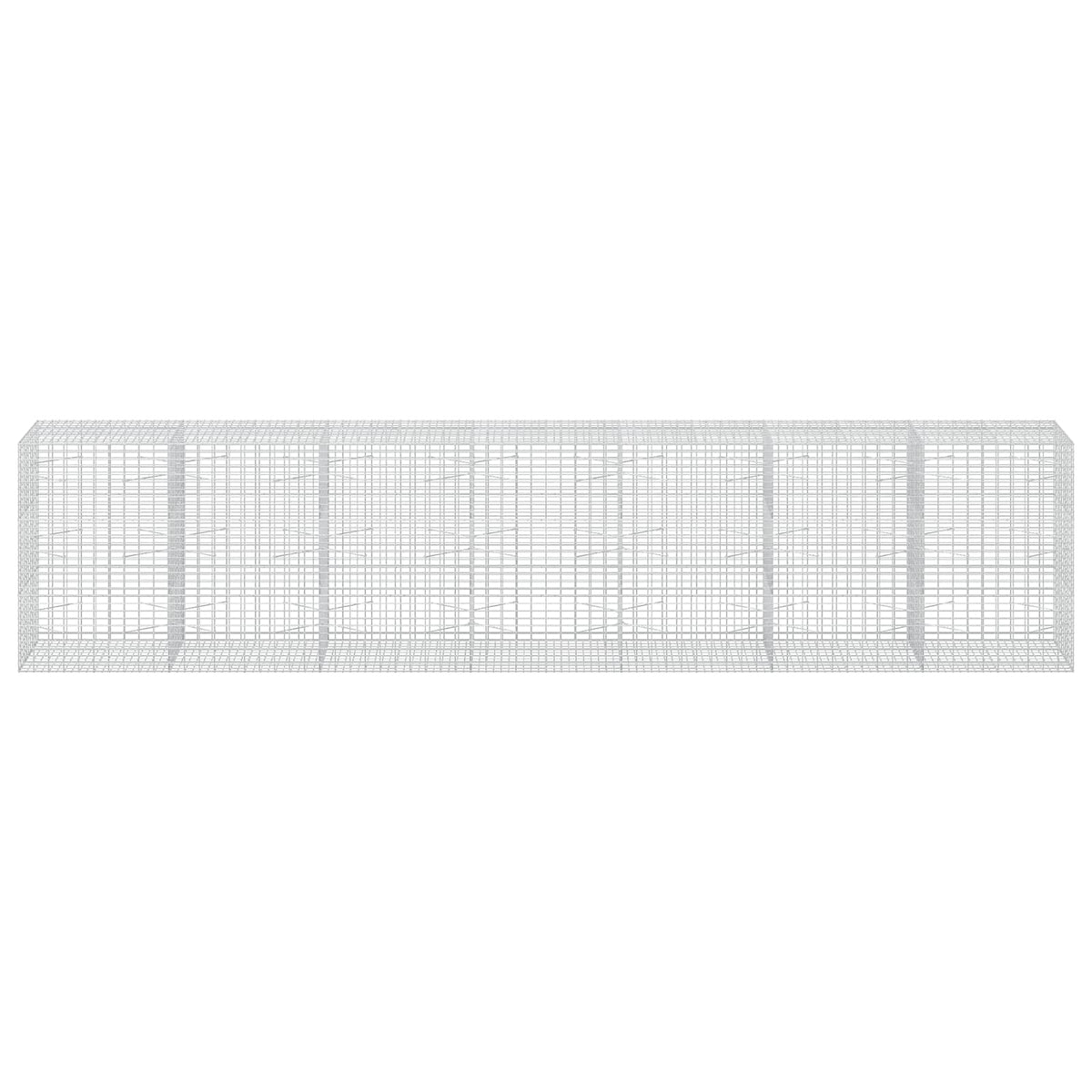 Gabion s žicom debljine 3,5 mm i mrežom 5x10 cm 700x100x150 cm