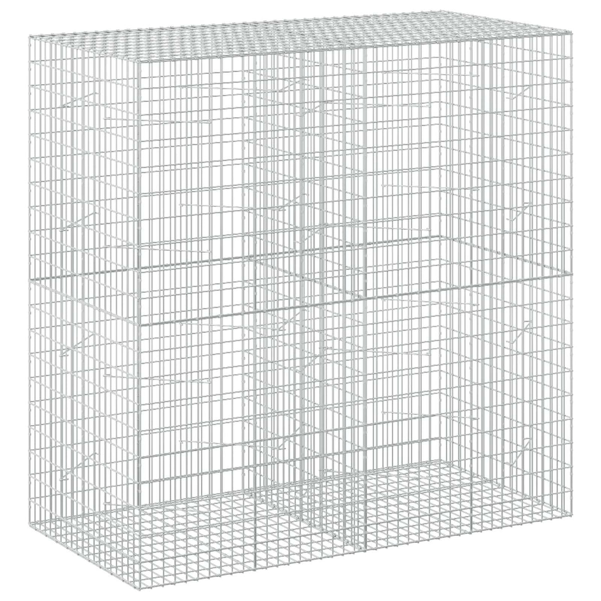 Gabion s žicom debljine 3,5 mm i mrežom 5x10 cm 200x100x200 cm