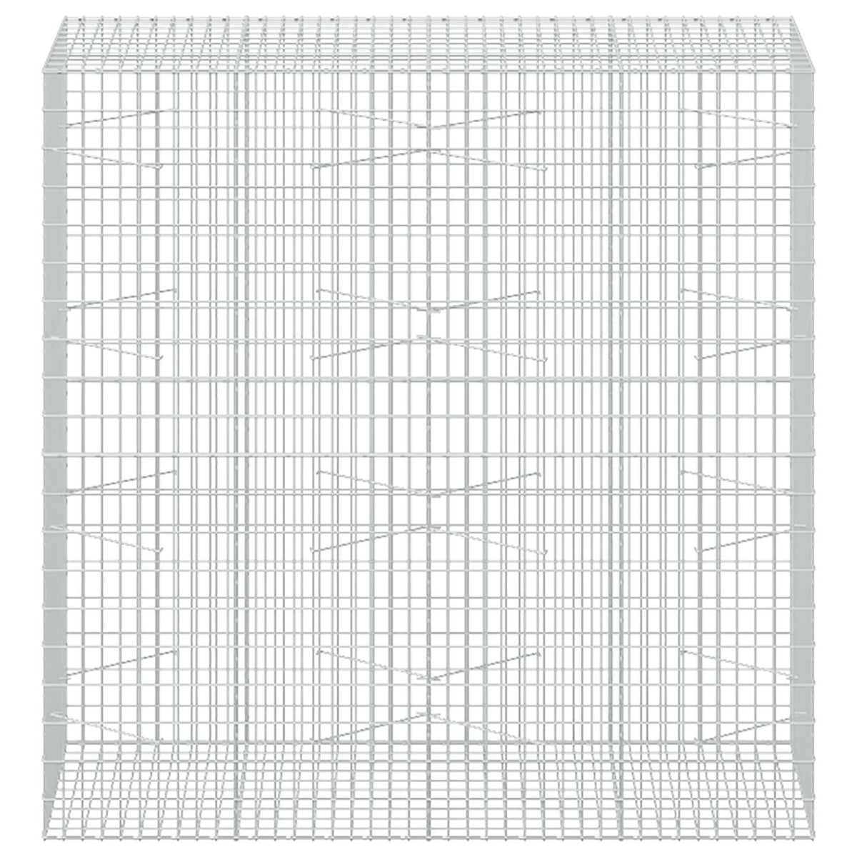 Gabion s žicom debljine 3,5 mm i mrežom 5x10 cm 200x100x200 cm