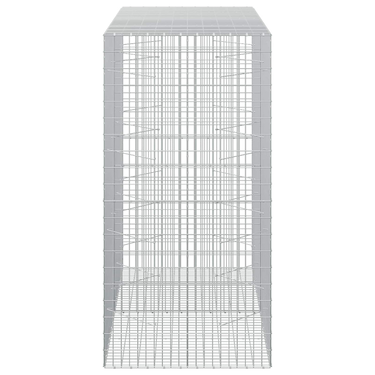 Gabion s žicom debljine 3,5 mm i mrežom 5x10 cm 200x100x200 cm
