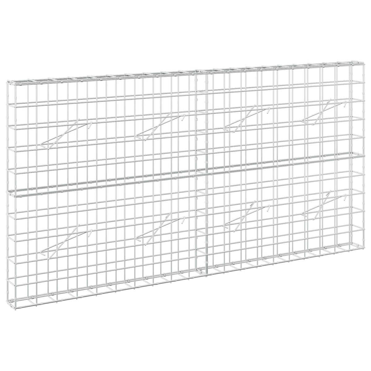 Gabion s žicom debljine 3,5 mm i mrežom 10x10 cm 200x10x100 cm
