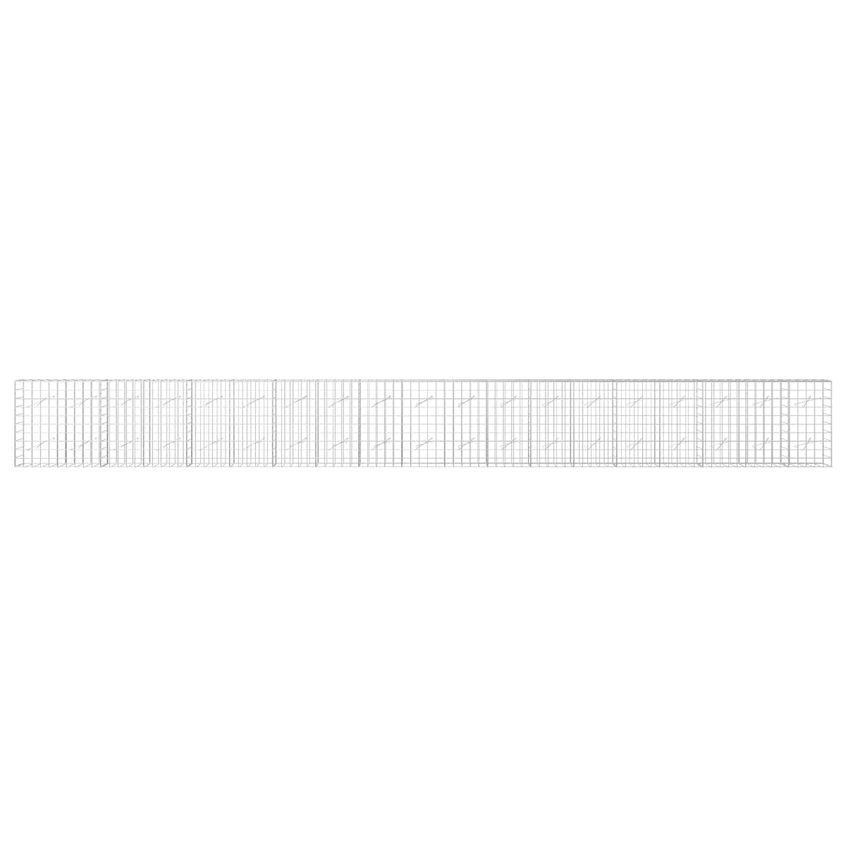 Gabion s žicom debljine 3,5 mm i mrežom 10x10 cm 950x10x100 cm