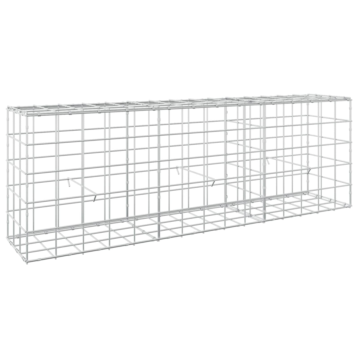 Gabion s žicom debljine 3,5 mm i mrežom 10x10 cm 150x30x50 cm