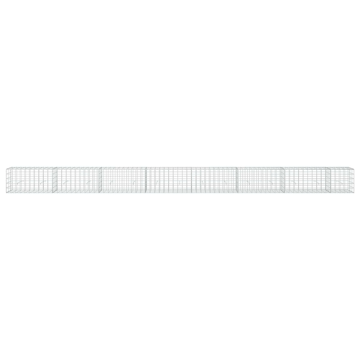Gabion s žicom debljine 3,5 mm i mrežom 10x10 cm 750x30x50 cm