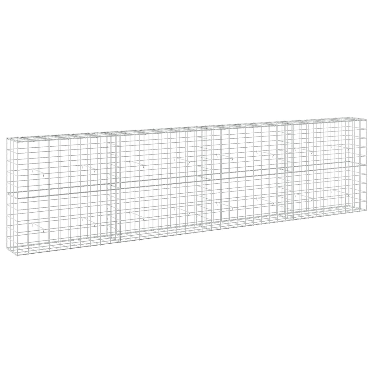 Gabion s žicom debljine 3,5 mm i mrežom 10x10 cm 400x30x100 cm