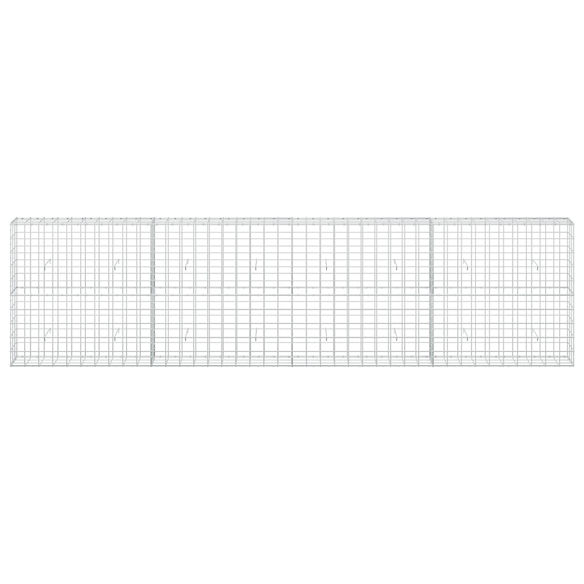 Gabion s žicom debljine 3,5 mm i mrežom 10x10 cm 400x30x100 cm