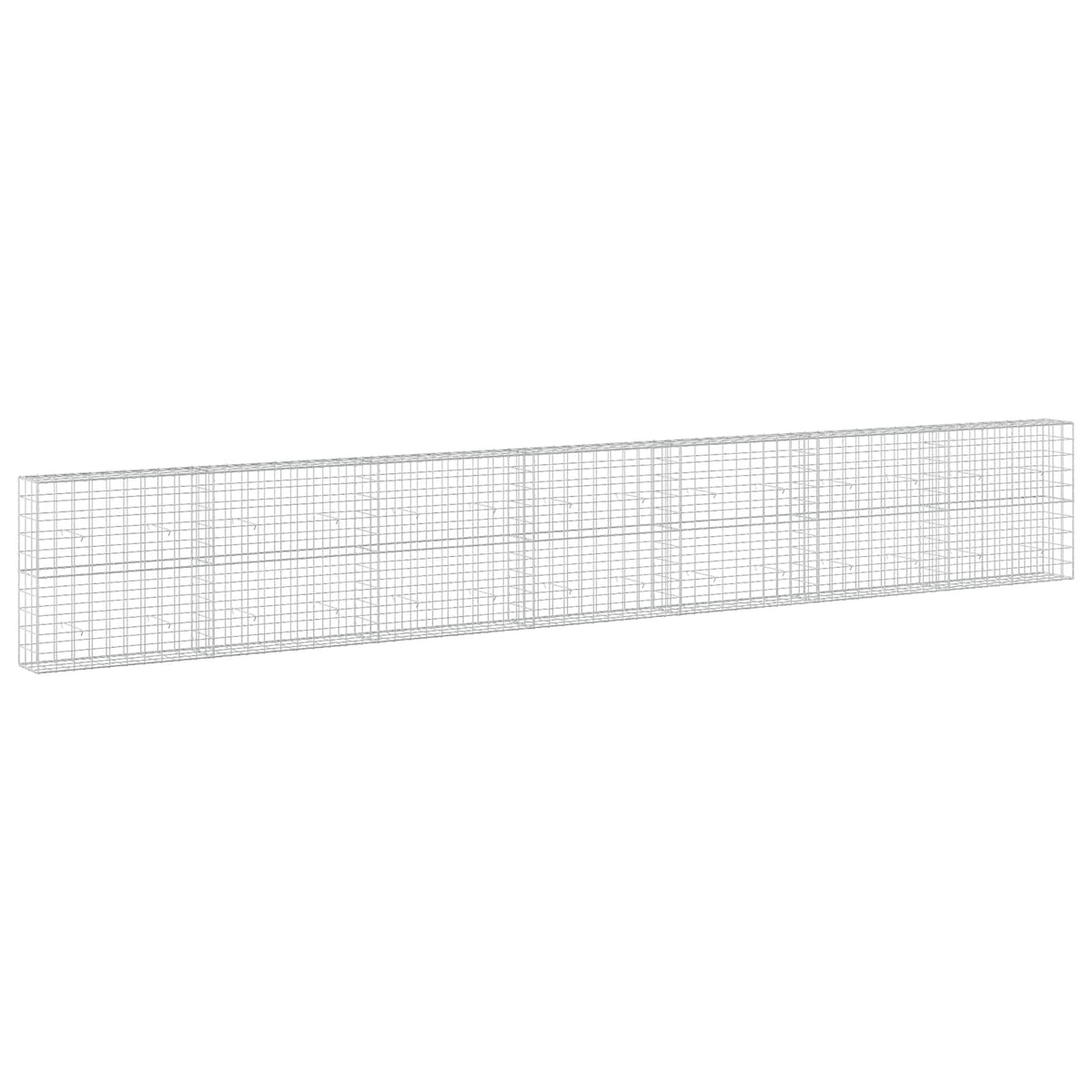 Gabion s žicom debljine 3,5 mm i mrežom 10x10 cm 700x30x100 cm