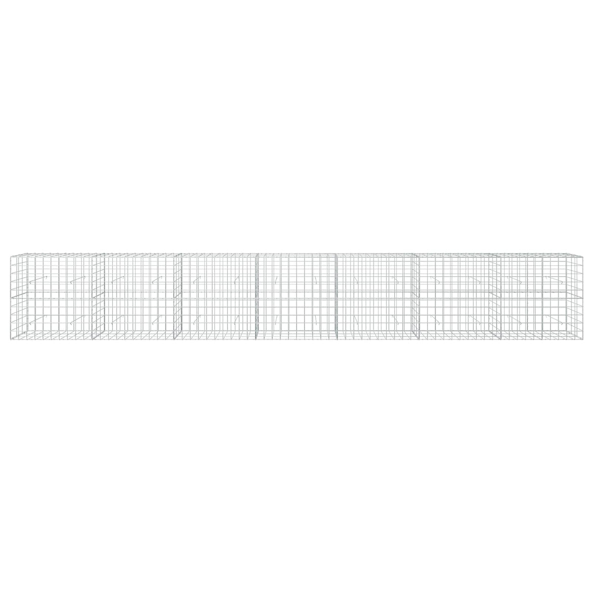 Gabion s žicom debljine 3,5 mm i mrežom 10x10 cm 700x30x100 cm