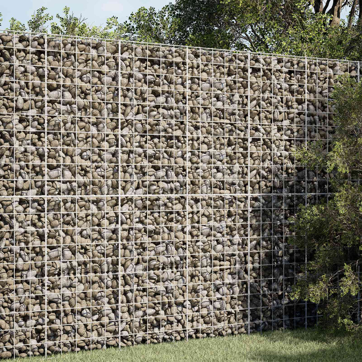 Gabion s žicom debljine 3,5 mm i mrežom 10x10 cm 50x50x200 cm