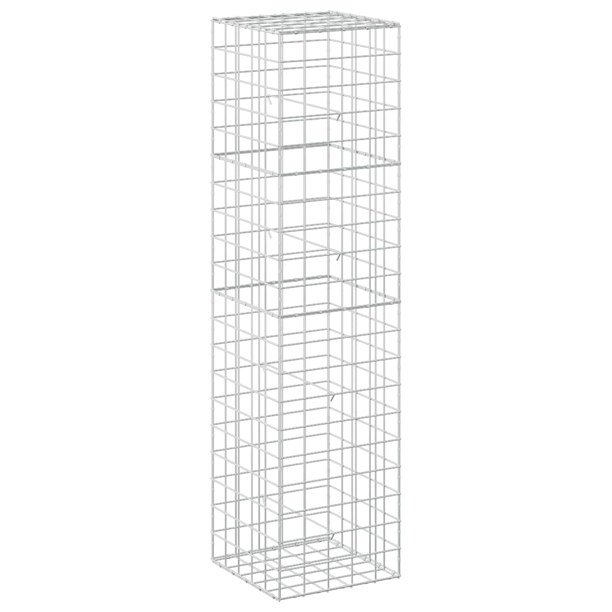Gabion s žicom debljine 3,5 mm i mrežom 10x10 cm 50x50x200 cm
