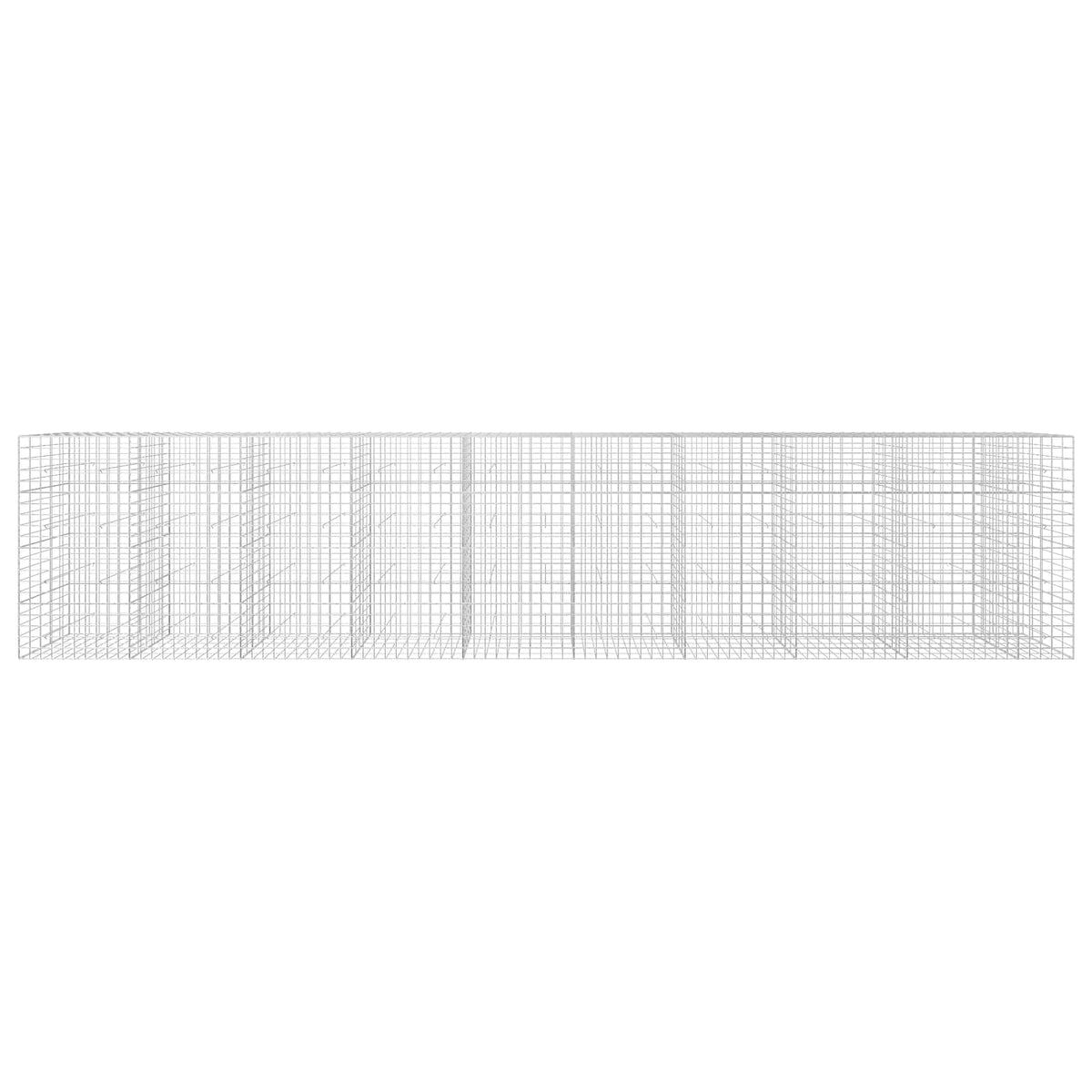 Gabion s žicom debljine 3,5 mm i mrežom 10x10 cm 950x50x200 cm