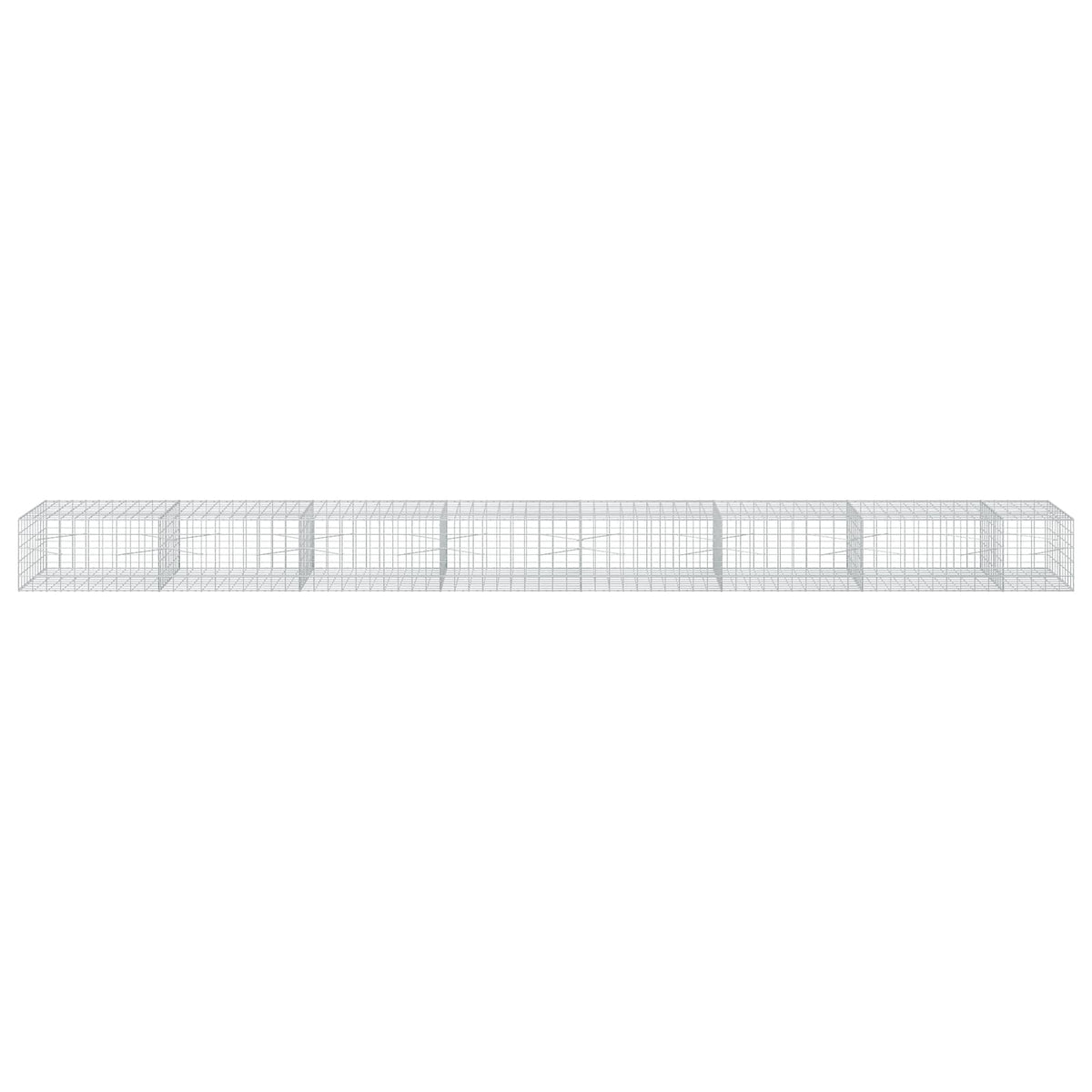 Gabion s žicom debljine 3,5 mm i mrežom 10x10 cm 750x100x50 cm