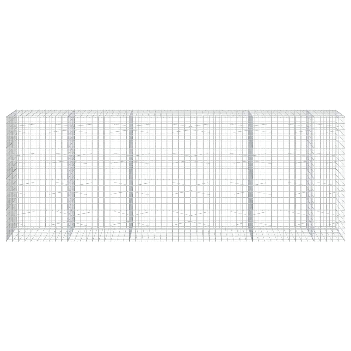 Gabion s žicom debljine 3,5 mm i mrežom 10x10 cm 550x100x200 cm