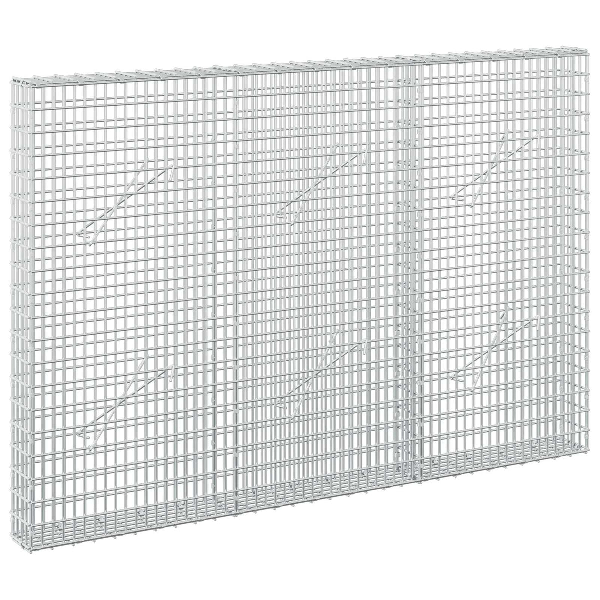 Gabion s žicom debljine 5 mm i mrežom 5x2,5 cm 150x10x100 cm