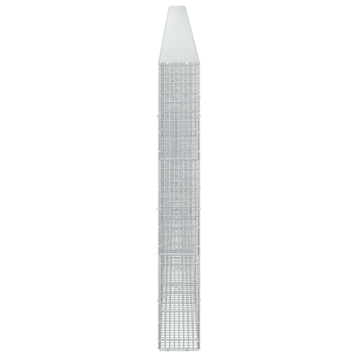 Gabion s žicom debljine 5 mm i mrežom 5x2,5 cm 1100x20x150 cm
