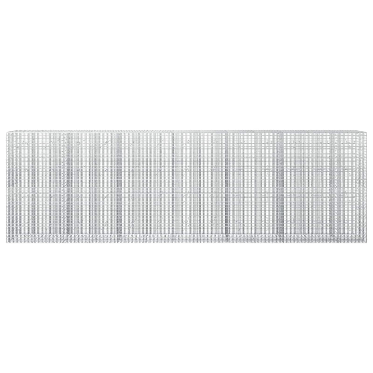 Gabion s žicom debljine 5 mm i mrežom 5x2,5 cm 650x20x200 cm