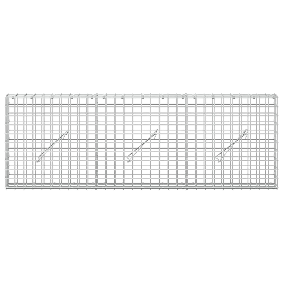 Gabion s 5 mm žicom i mrežom 5x5 cm 150x10x50 cm